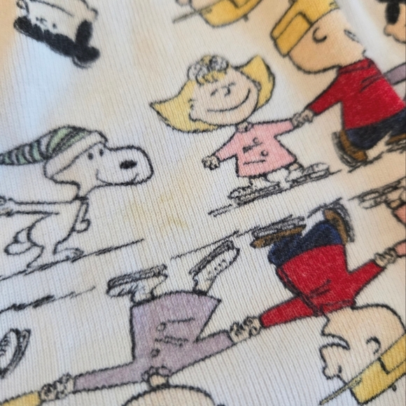 Hanna Andersson Peanuts Collection 2-piece long sleeved top pants pajama set - Picture 7 of 8
